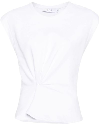 IRO Fili T-Shirt aus Baumwollgemisch - Weiß