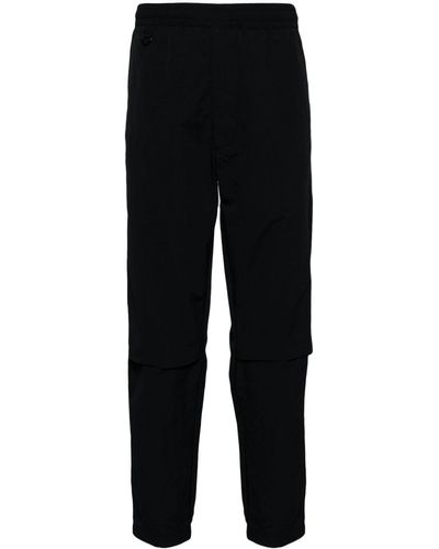 Chocoolate Pantalones rectos con logo bordado - Negro