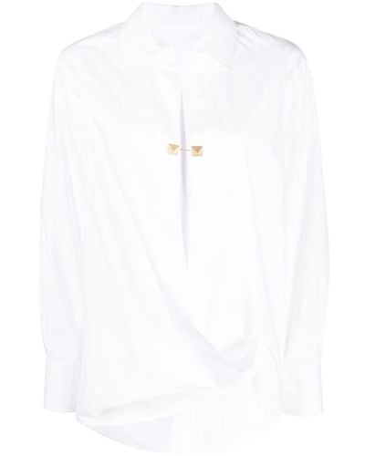 Valentino Garavani Rockstud-embellished Cotton Shirt - White