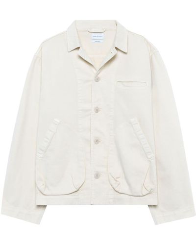John Elliott Button-up Cotton Shirt Jacket - White