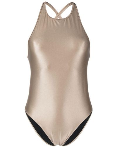 Filippa K Crossover-strap One-piece Swimsuit - Natural