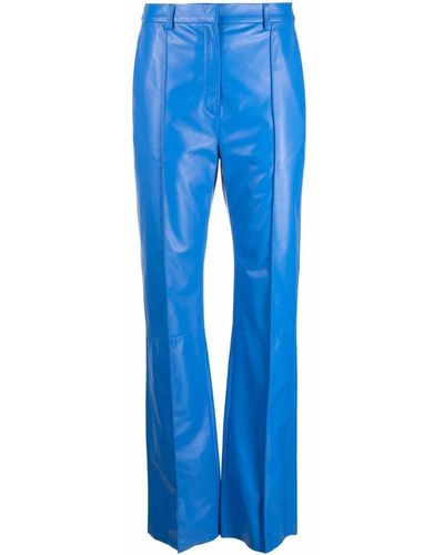 DROMe Pantalones rectos con bolsillos - Azul