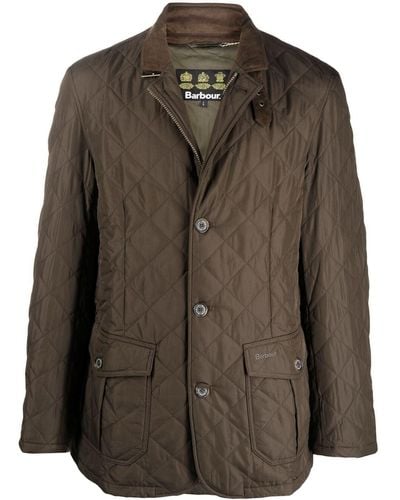 Barbour Brown Lutz Quilted Jacket