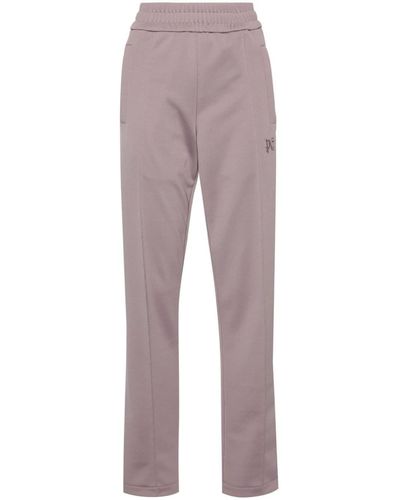 Palm Angels Logo-embroidered Track Trousers - Grey