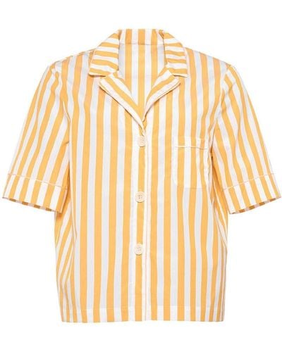 Eres Orangeade Stripe-print Shirt - Natural