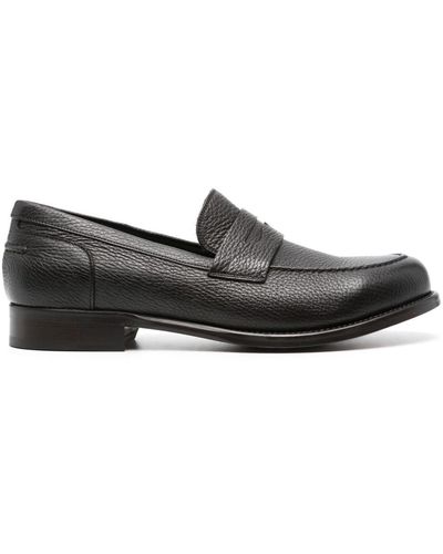 Canali Penny-slot Loafers - Black