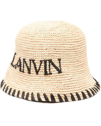 Lanvin Fischerhut aus Bast - Natur