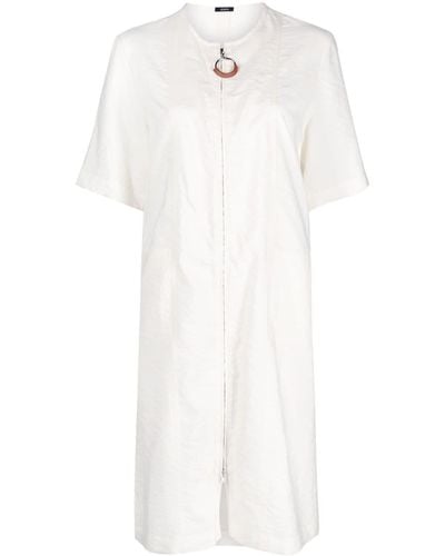 JOSEPH Short-sleeve Zip-fastening Dress - White