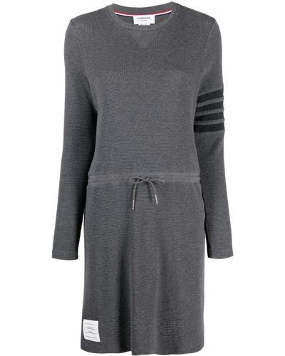 Thom Browne Dark Gray Cotton Dress Knit