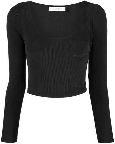 IRO Pullover mit rundem Ausschnitt - Schwarz