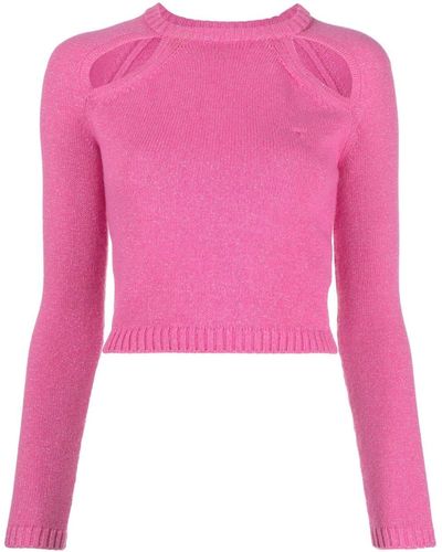 Chiara Ferragni Metallic-threading Sweater - Pink