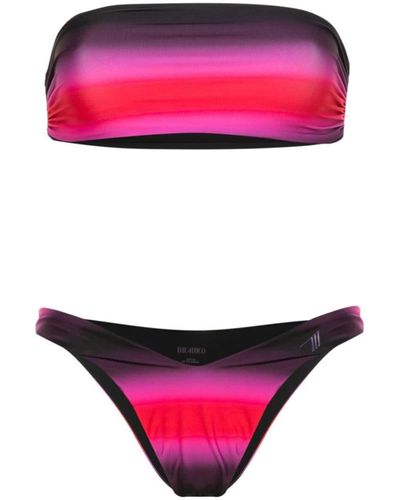 The Attico Bikini mit Farbverlauf-Optik - Rot