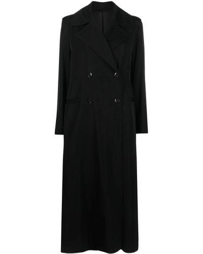 Totême Double-breasted Coat - Black
