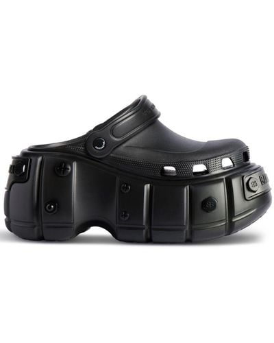 Balenciaga X Crocs Hardcrocs Platform Mules - Black
