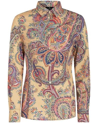 Etro Paisley-print Buttoned Shirt - Brown