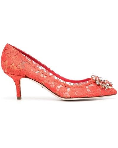 Dolce & Gabbana 'belluci' Court Shoes - Red