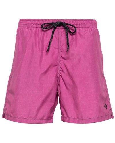 Drumohr Logo-print Swim Shorts - Pink