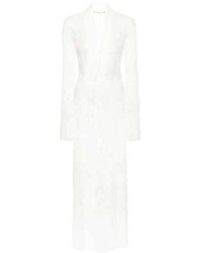 MANURI Sally Lace Midi Dress - White