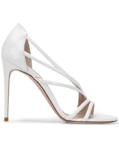 Le Silla Scarlet 105mm Strappy Sandals - White