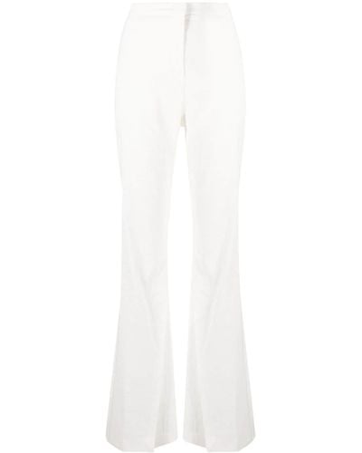 Pinko Front Slit High-waist Pants - White