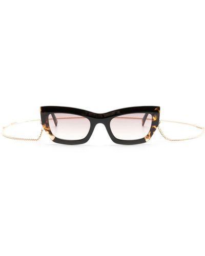 Missoni Tortoiseshell-detailing Rectangle-frame Sunglasses - White