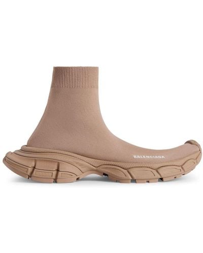 Balenciaga Zapatillas 3XL estilo calcetín - Marrón