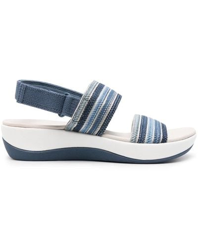 Clarks Arla Stroll Flat Sandals - Blue