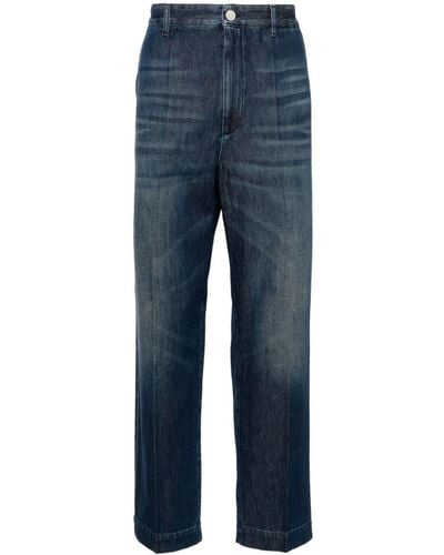 Valentino Garavani Tapered-leg Cotton Jeans - Blue