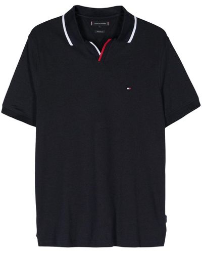 Tommy Hilfiger Pikee-Poloshirt mit Logo-Stickerei - Schwarz