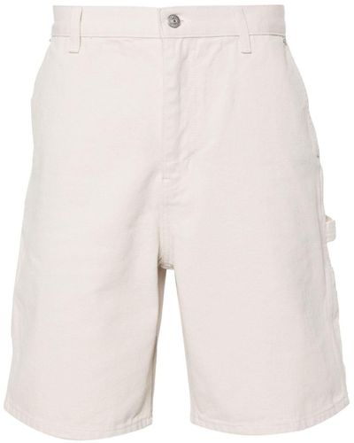 DUNST Jeans-Shorts im Carpenter-Style - Weiß