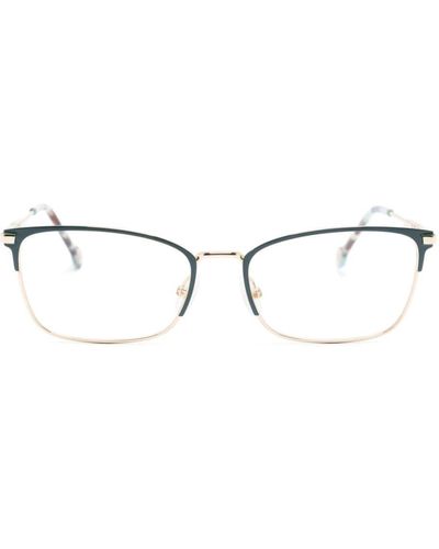 Carolina Herrera スクエア眼鏡フレーム - メタリック