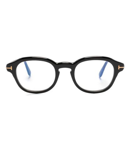 Tom Ford ラウンド眼鏡フレーム - ブラック