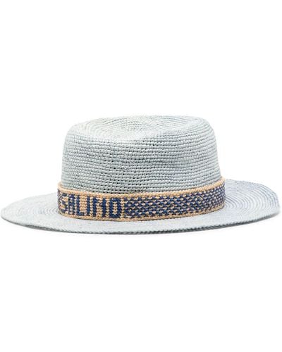 Borsalino Crochet Panama Straw Hat - White