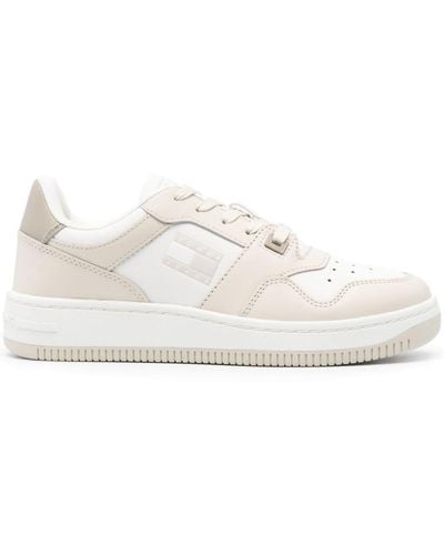 Tommy Hilfiger Retro Basketball Sneakers - Weiß