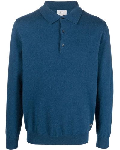 Woolrich Polo en maille fine - Bleu