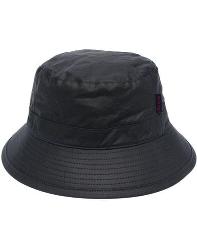 Barbour Sombrero de pescador con logo bordado - Negro