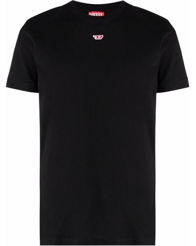 DIESEL T-diegor-d Logo-appliqué T-shirt - Black