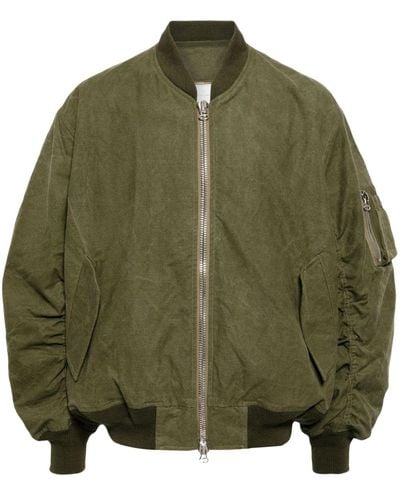 READYMADE Padded Canvas Bomber Jacket - Green