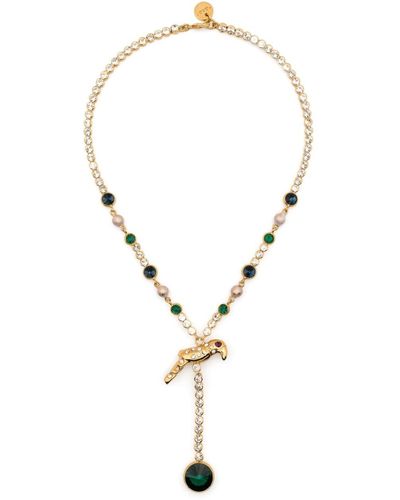 Marni Halskette mit Tukan-Anhänger - Natur