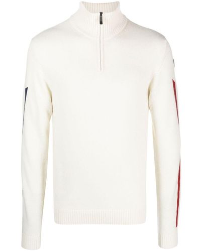Rossignol High-neck Stripe-print Sweater - White