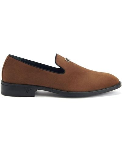 Giuseppe Zanotti Imrham Leather Loafers - Brown