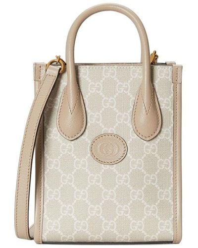 Gucci Mini Tote Bag With Interlocking G - Multicolour