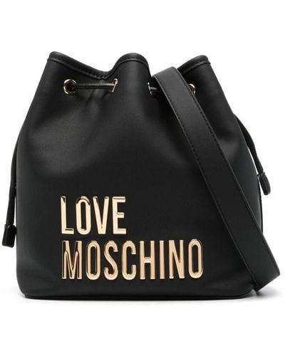 Love Moschino Bucket-tas Met Logo - Zwart