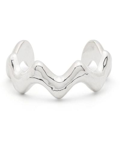 Patou Zigzag Cuff Bracelet - White