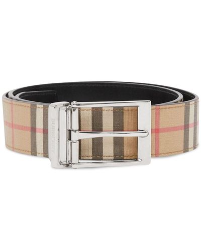Burberry Omkeerbare Riem - Wit