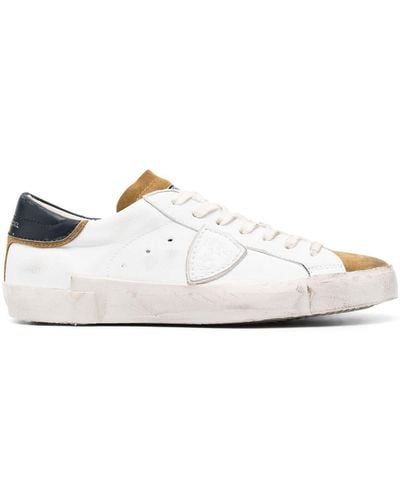 Philippe Model Paris Low Trainers - And Mustard - White