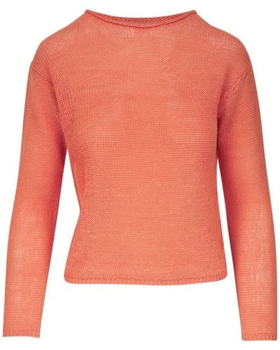 Vince Knitted Linen Jumper - Pink