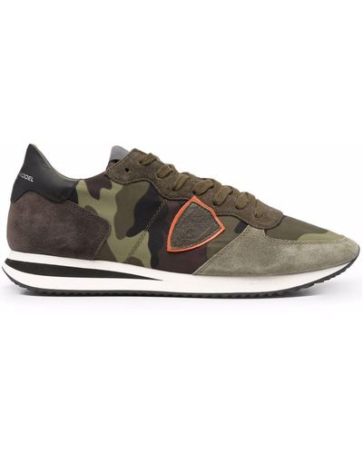 Philippe Model Trpx Camouflage Trainers - Brown