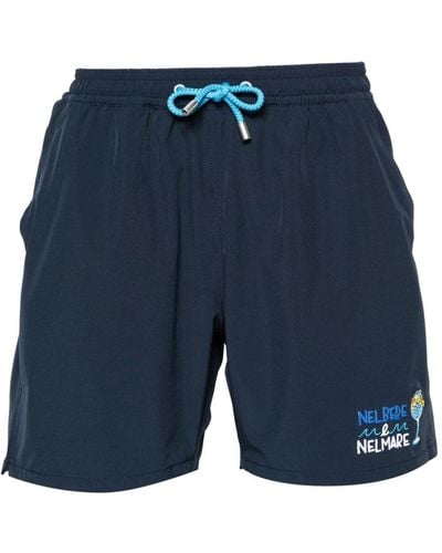 Mc2 Saint Barth Comfort Mid-rise Swim Shorts - Blue