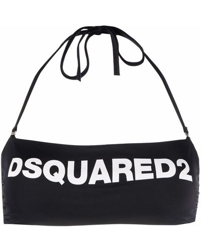 DSquared² ロゴ ビキニトップ - ブラック